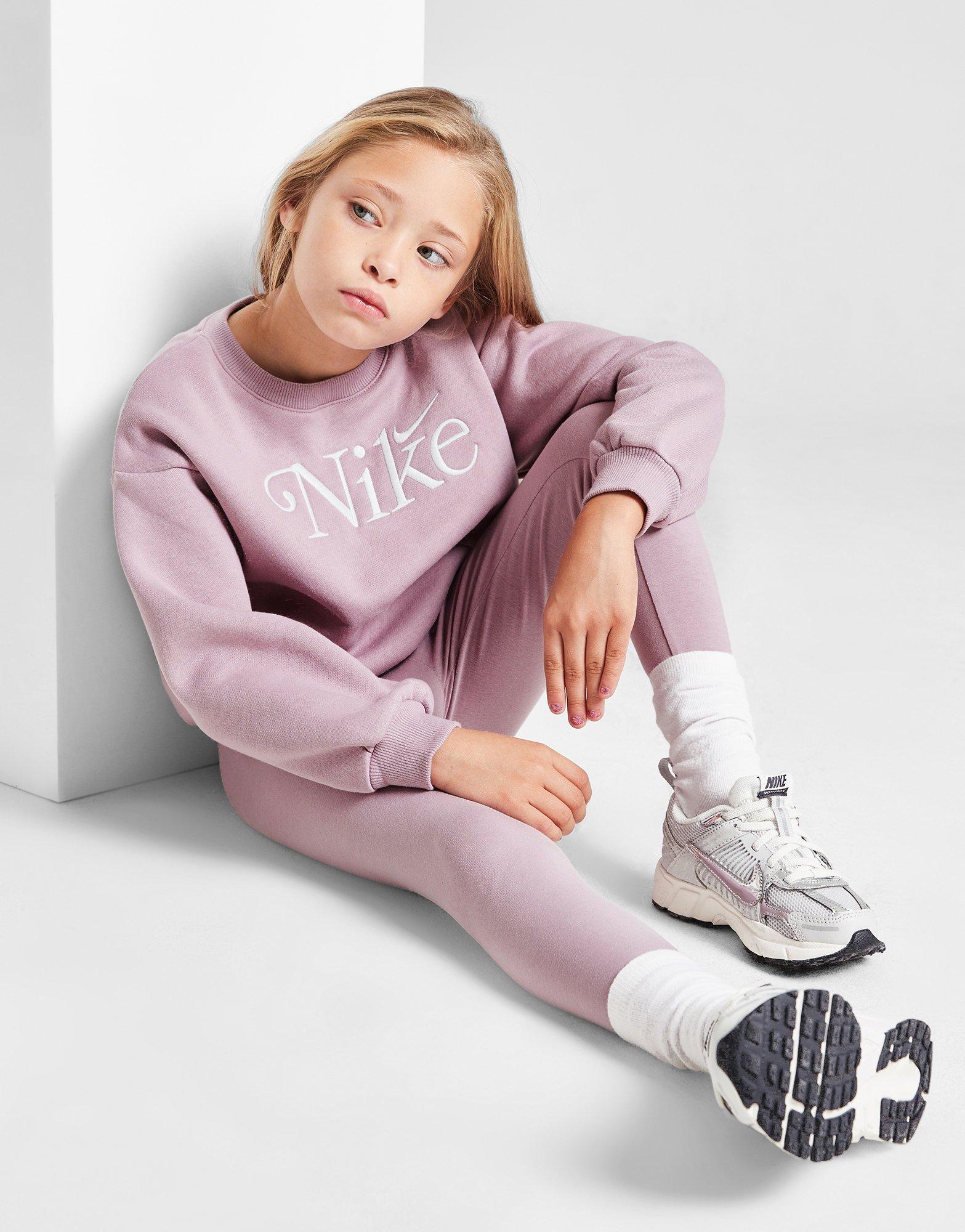 Embroidered Shine Crew Tracksuit Children's