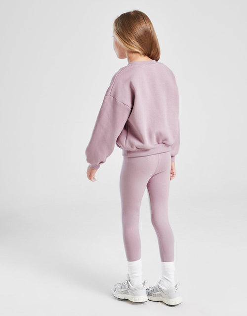 Embroidered Shine Crew Tracksuit Children's