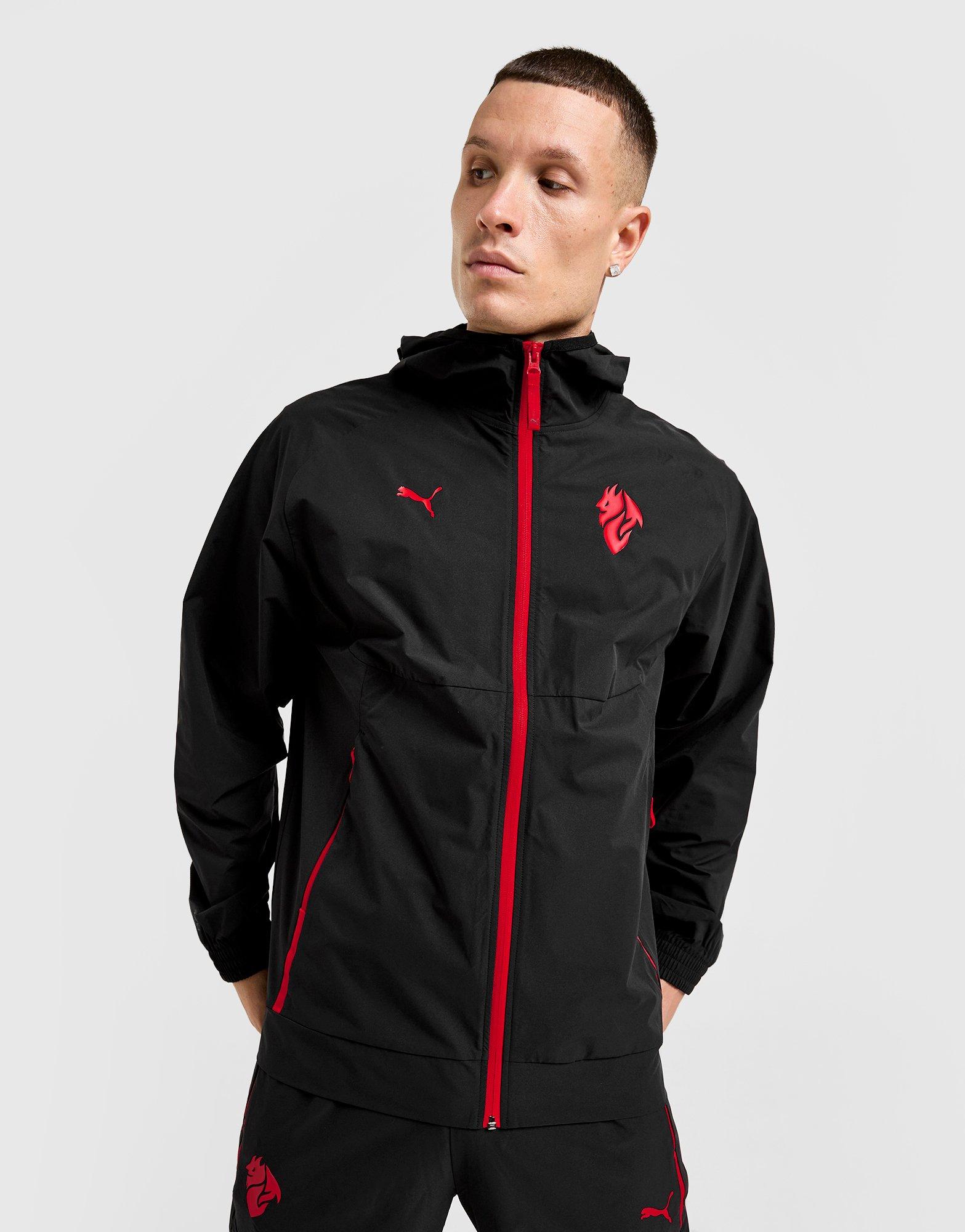 Black Puma AC Milan Tech Jacket - JD Sports Singapore