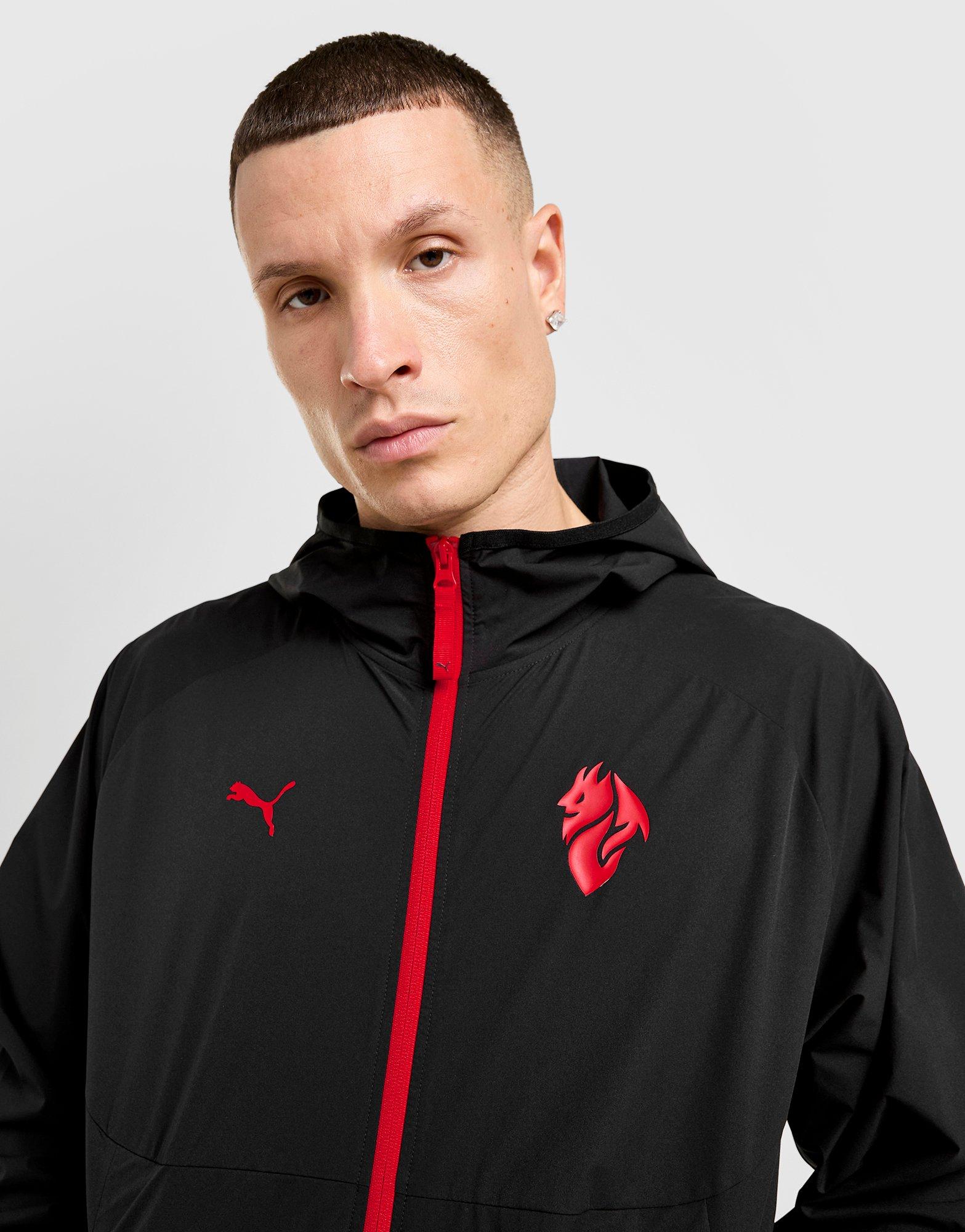 Black Puma AC Milan Tech Jacket - JD Sports Singapore