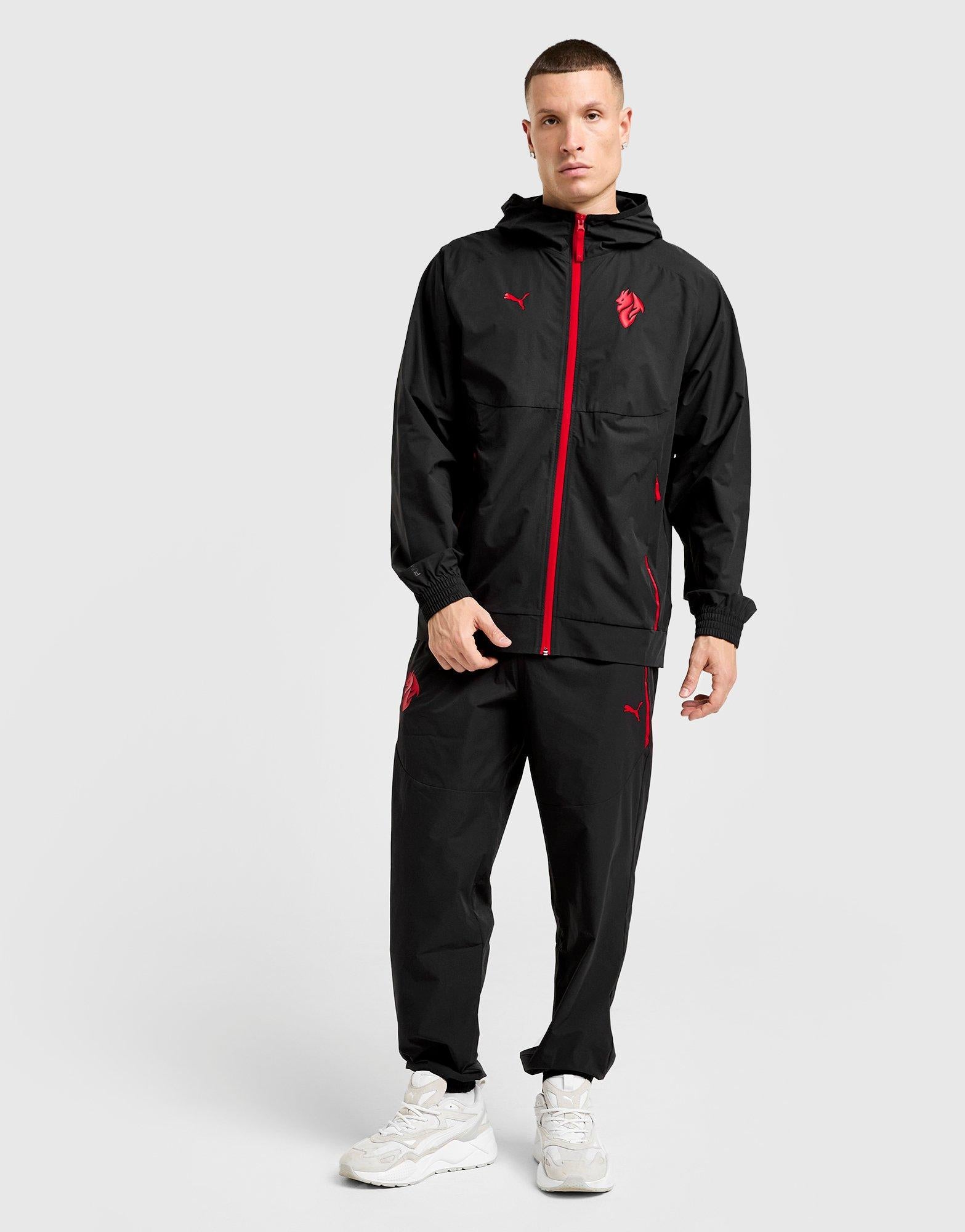 Black Puma AC Milan Tech Jacket - JD Sports Singapore