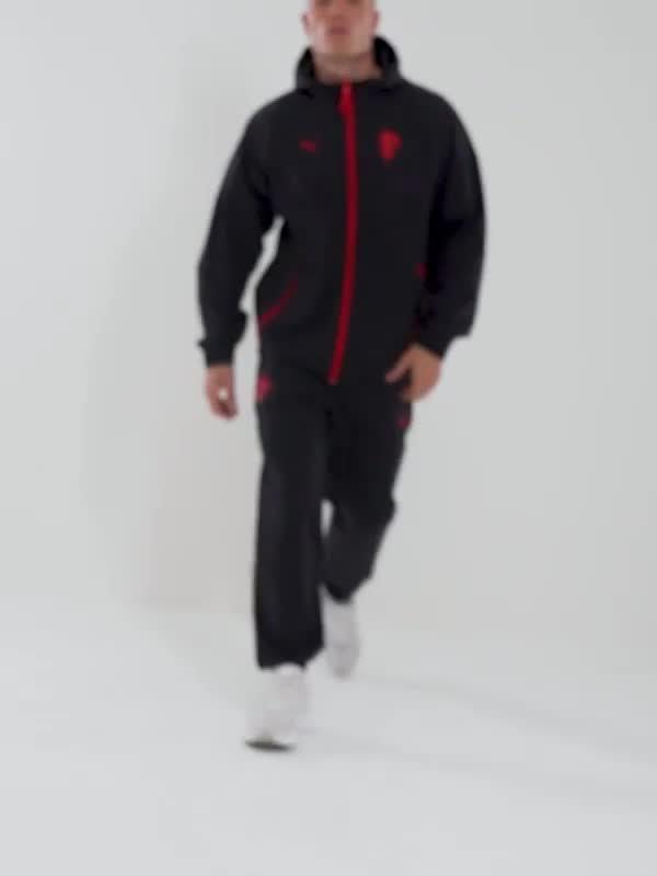 Black Puma AC Milan Tech Jacket - JD Sports Singapore