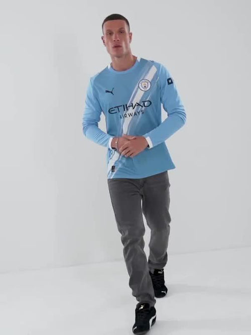 Manchester City FC 2025/26 Long Sleeve Home Shirt