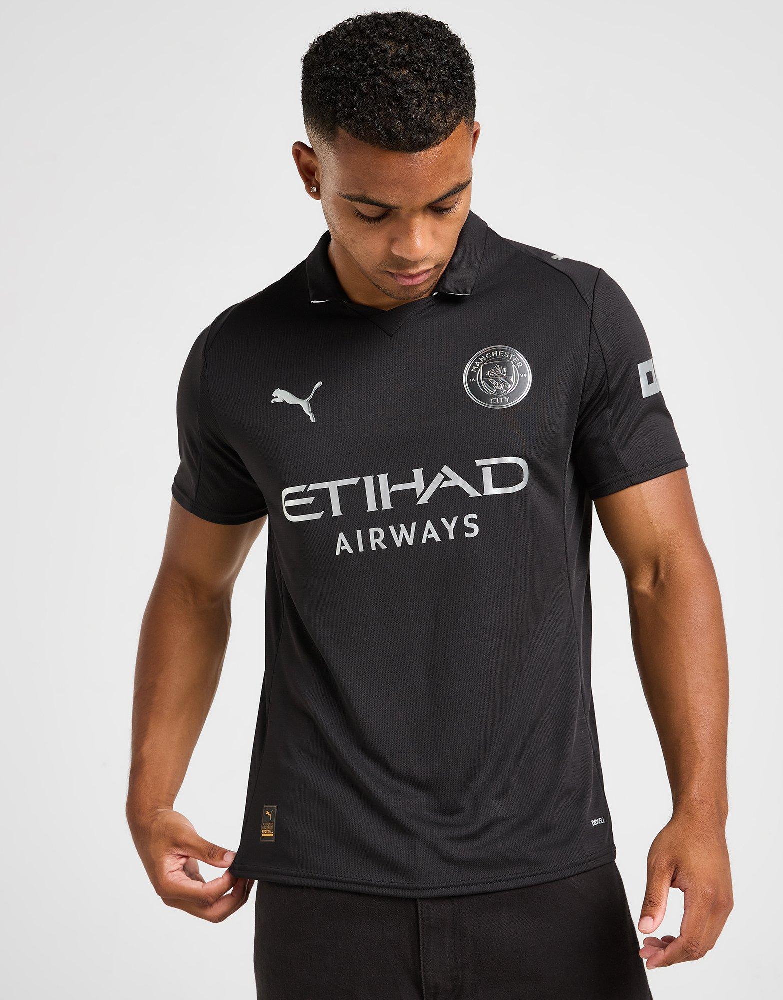 Puma Manchester City Tシャツ Sサイズ 黒 Black Puma Manchester City FC 2025/26 Away Shirt - JD Sports Singapore