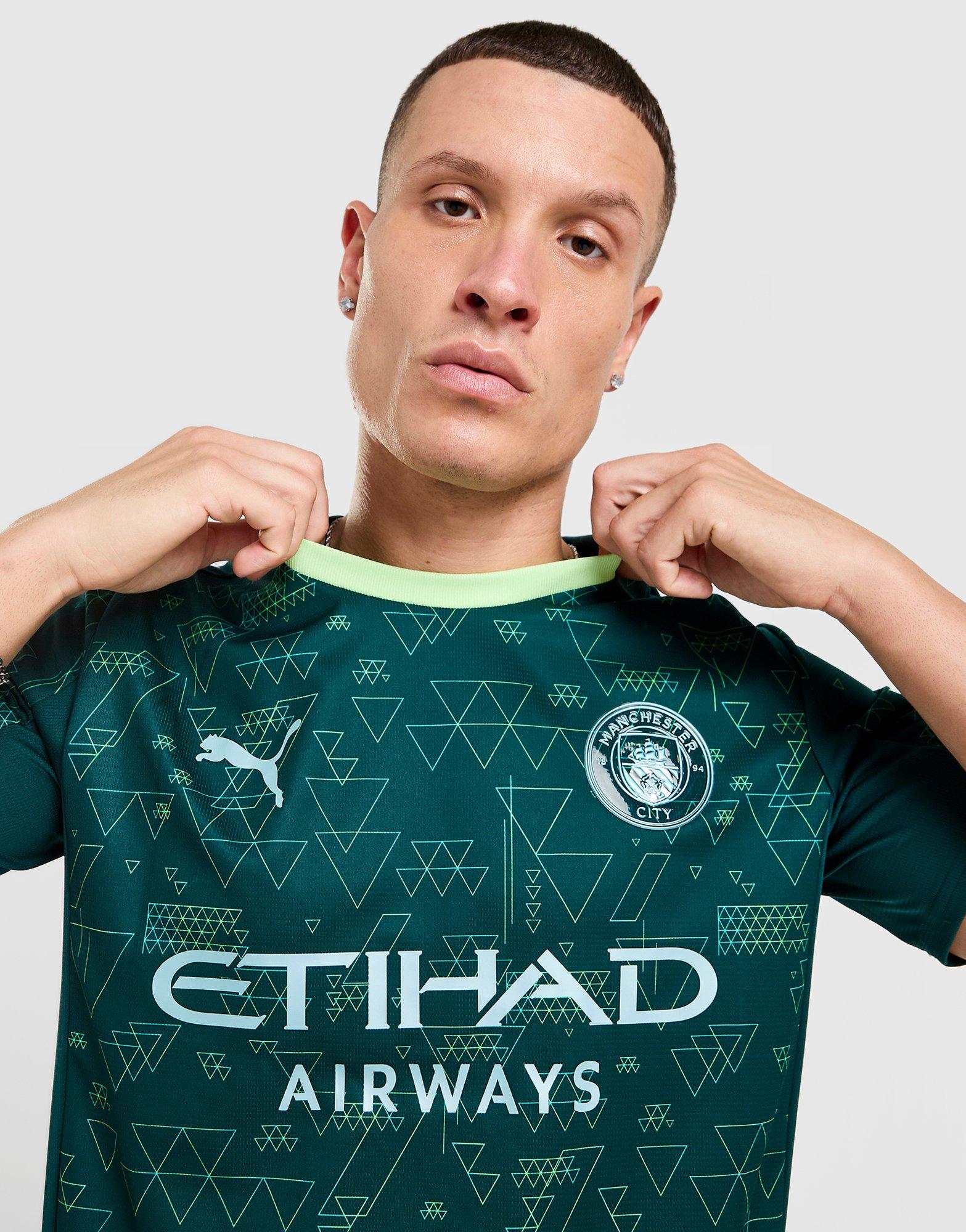 Green Puma Manchester City FC 2025/26 Fourth Shirt - JD Sports