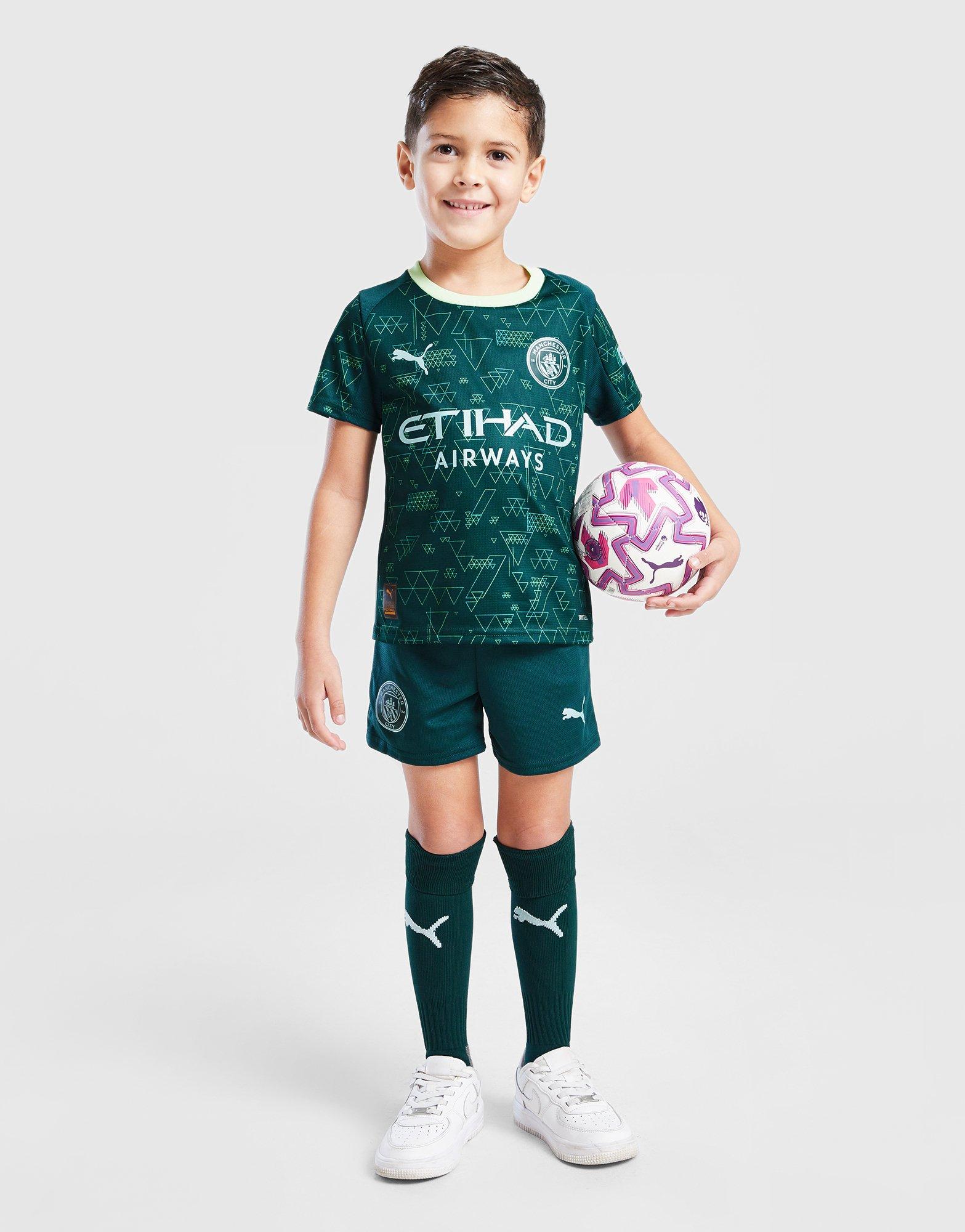 Green Puma Manchester City FC 2025/26 Fourth Kit Children - JD
