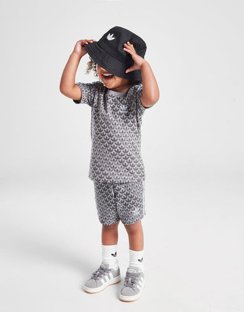 Monogram All Over Print T-Shirt/Shorts Set Infant's