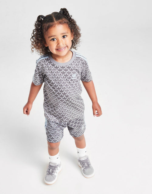 Monogram All Over Print T-Shirt/Shorts Set Infant's