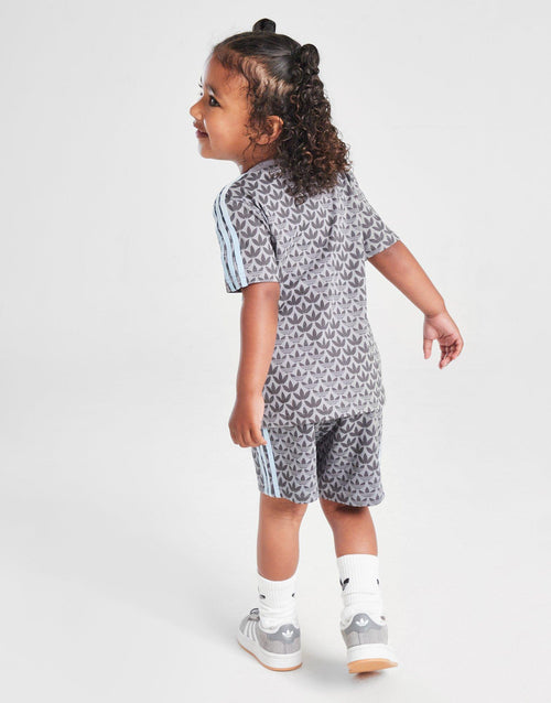 Monogram All Over Print T-Shirt/Shorts Set Infant's