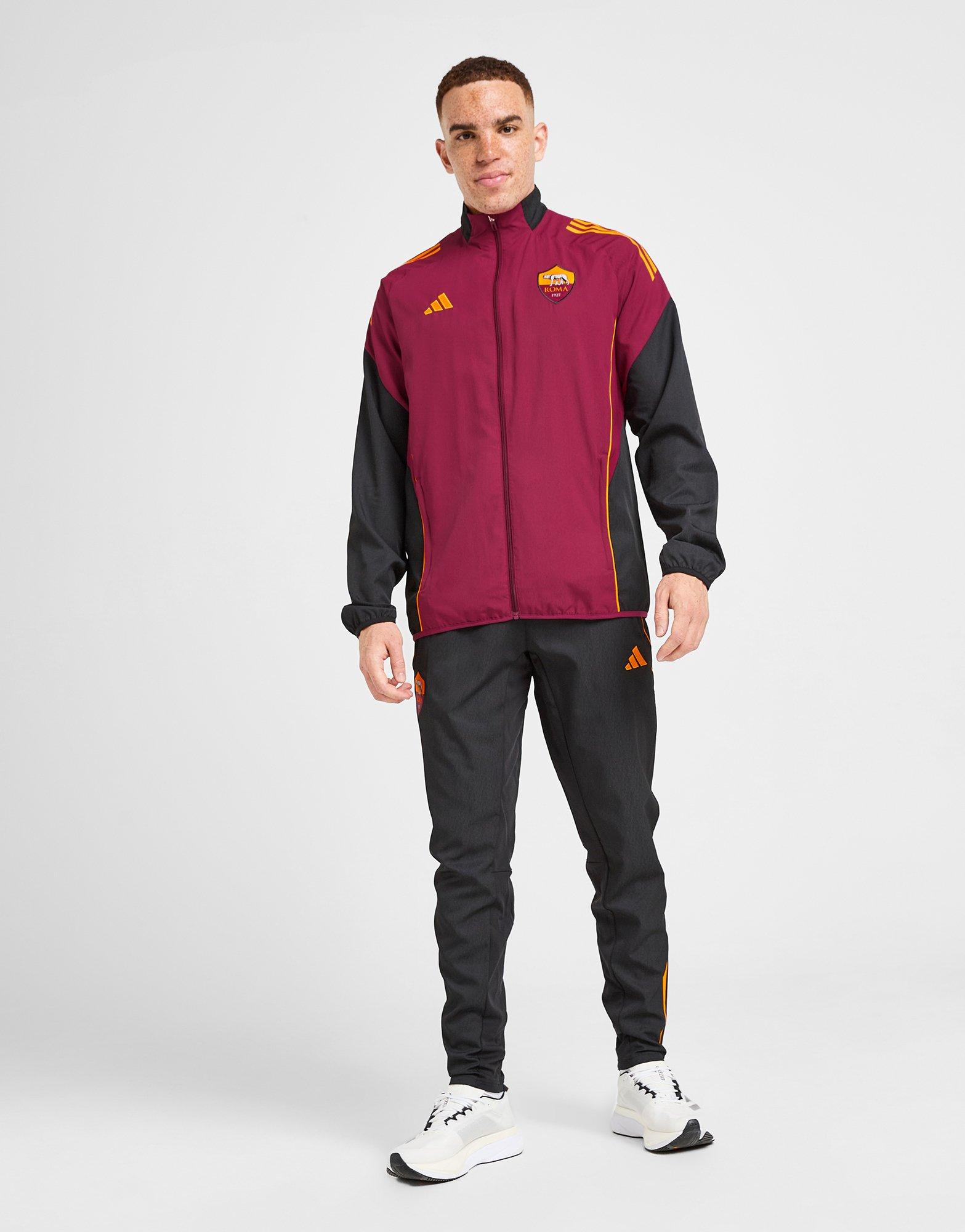 Red adidas AS Roma Presentation Jacket - JD Sports Singapore