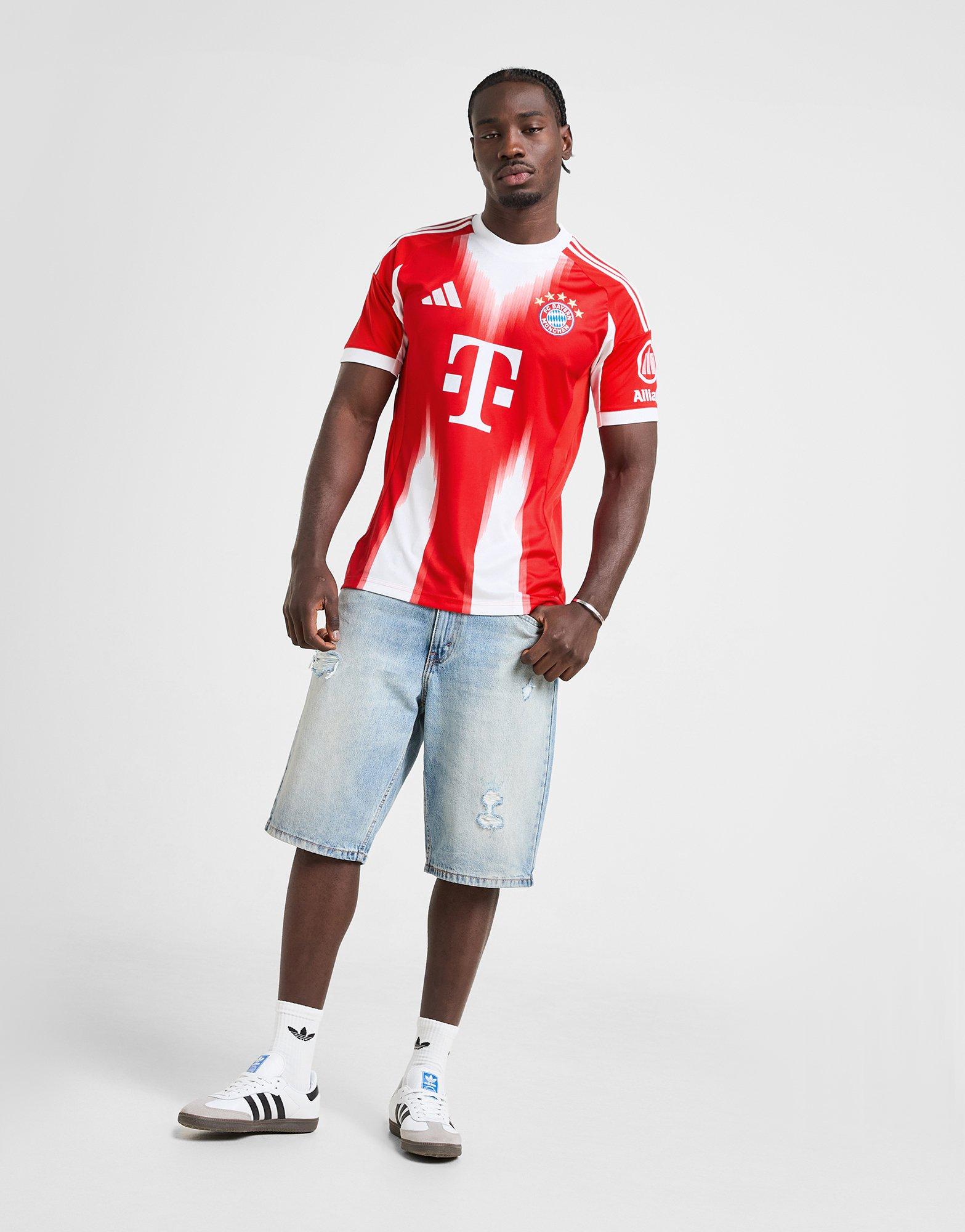 Red adidas FC Bayern Munich 2025/26 Home Shirt - JD Sports Singapore