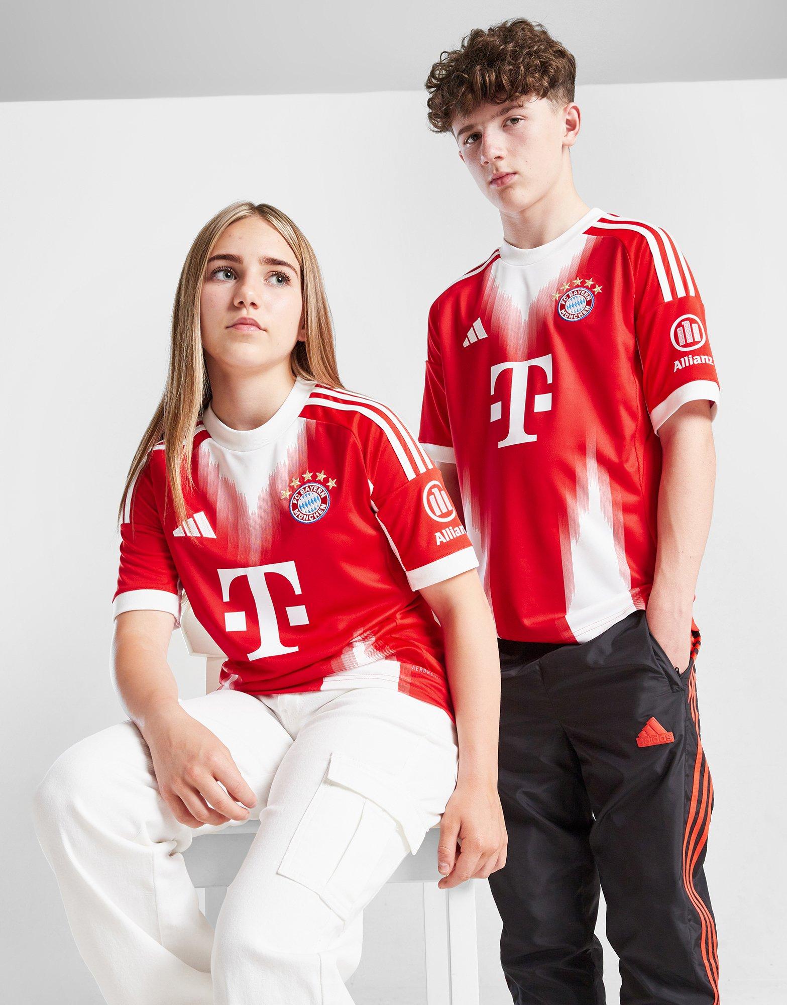 Red adidas FC Bayern Munich 2025/26 Home Shirt Junior - JD Sports