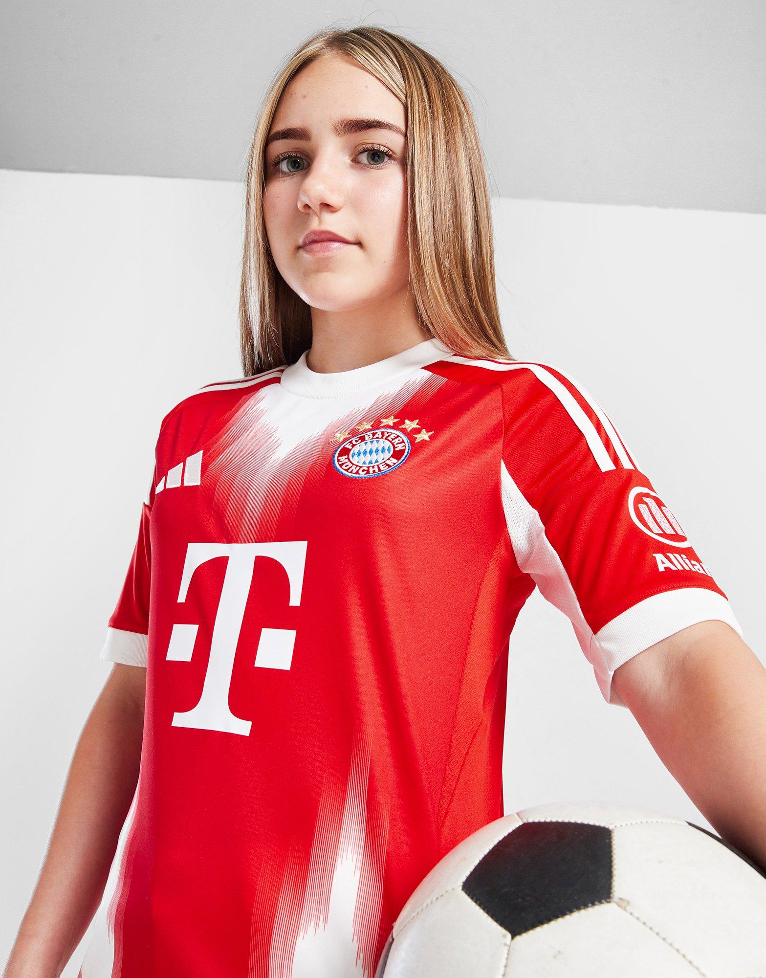 Red adidas FC Bayern Munich 2025/26 Home Shirt Junior - JD Sports