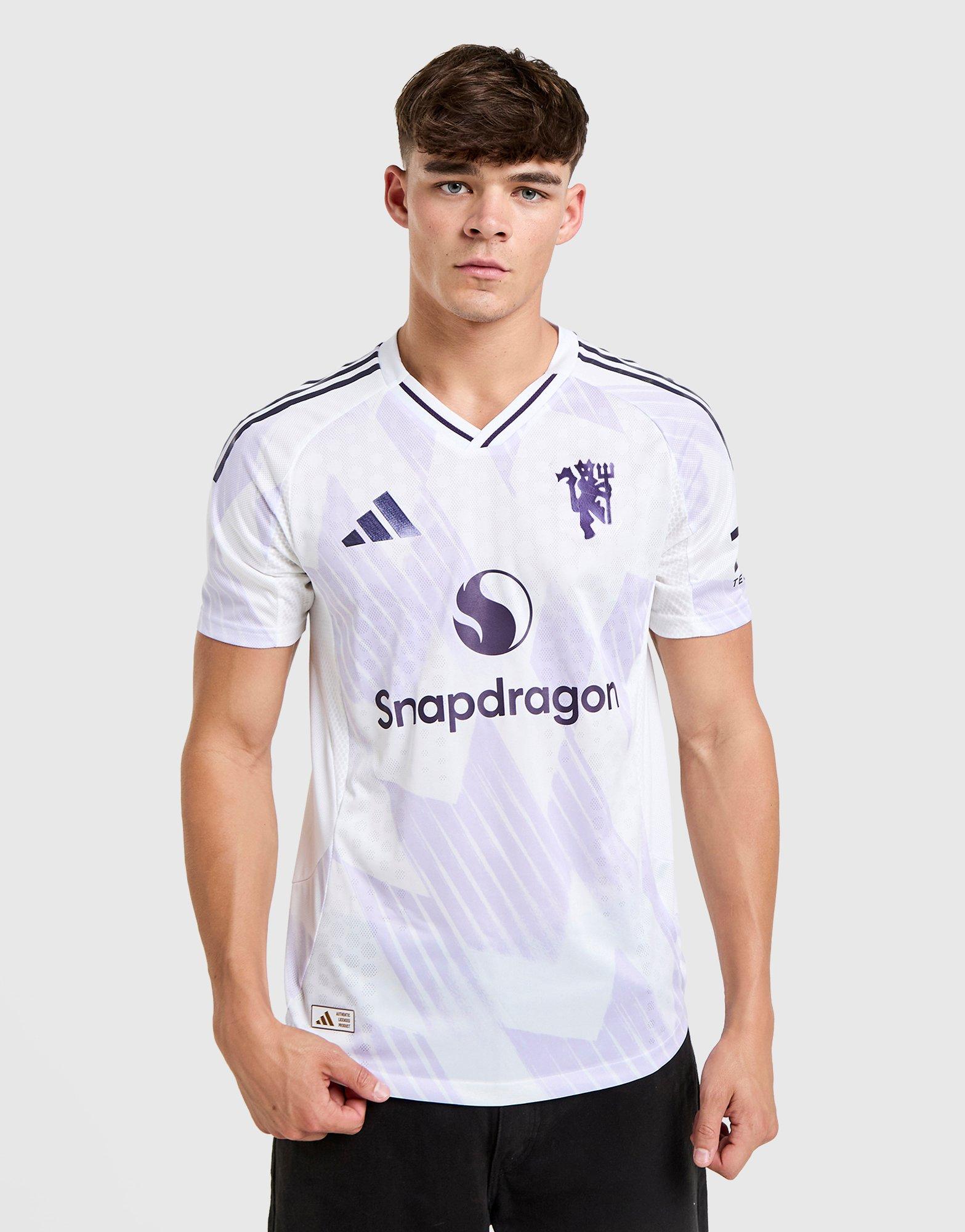 White adidas Manchester United 2025/26 Match Away Shirt - JD