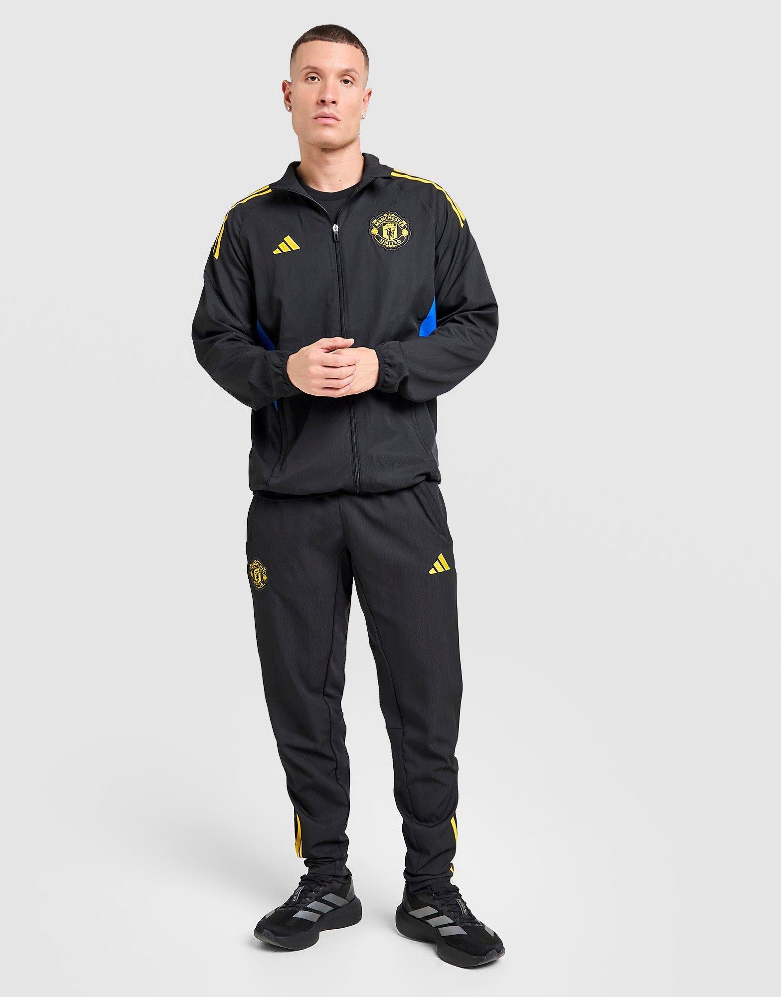 Black adidas Manchester United FC European Presentation Jacket