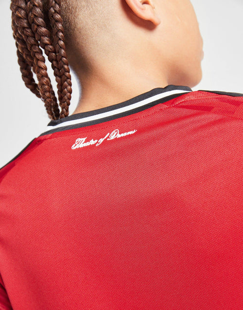 Manchester United 25/26 Long Sleeve Home Shirt Junior's