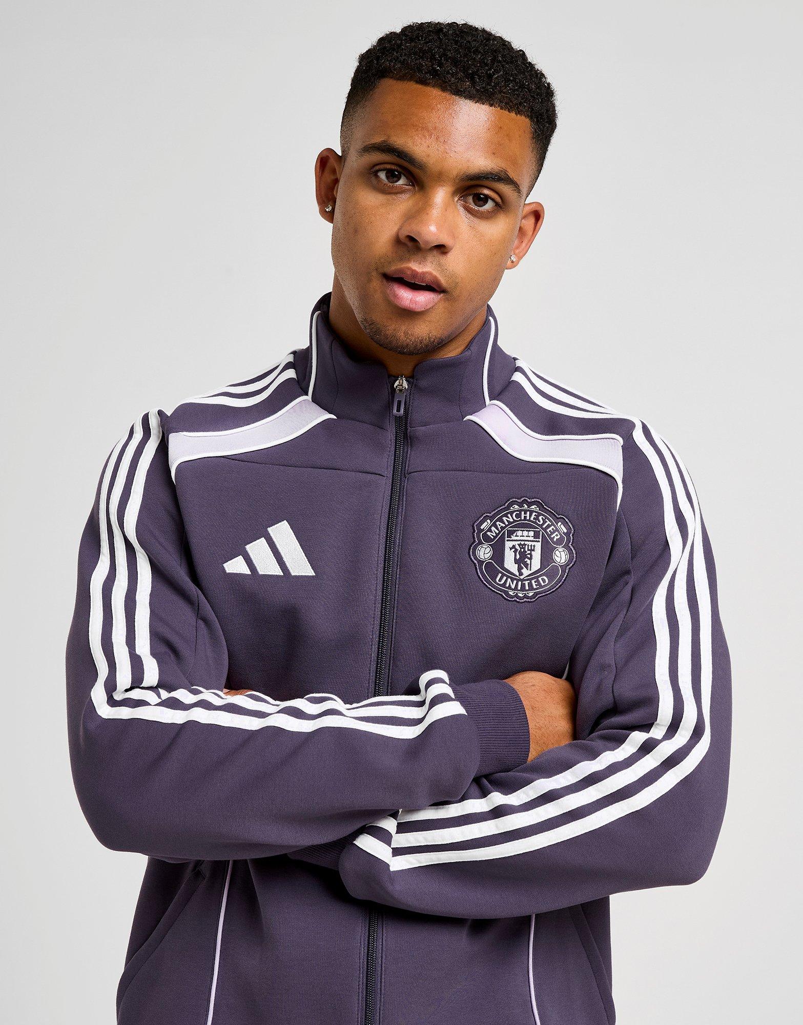 Purple adidas Manchester United FC Urban Purist Track Top - JD