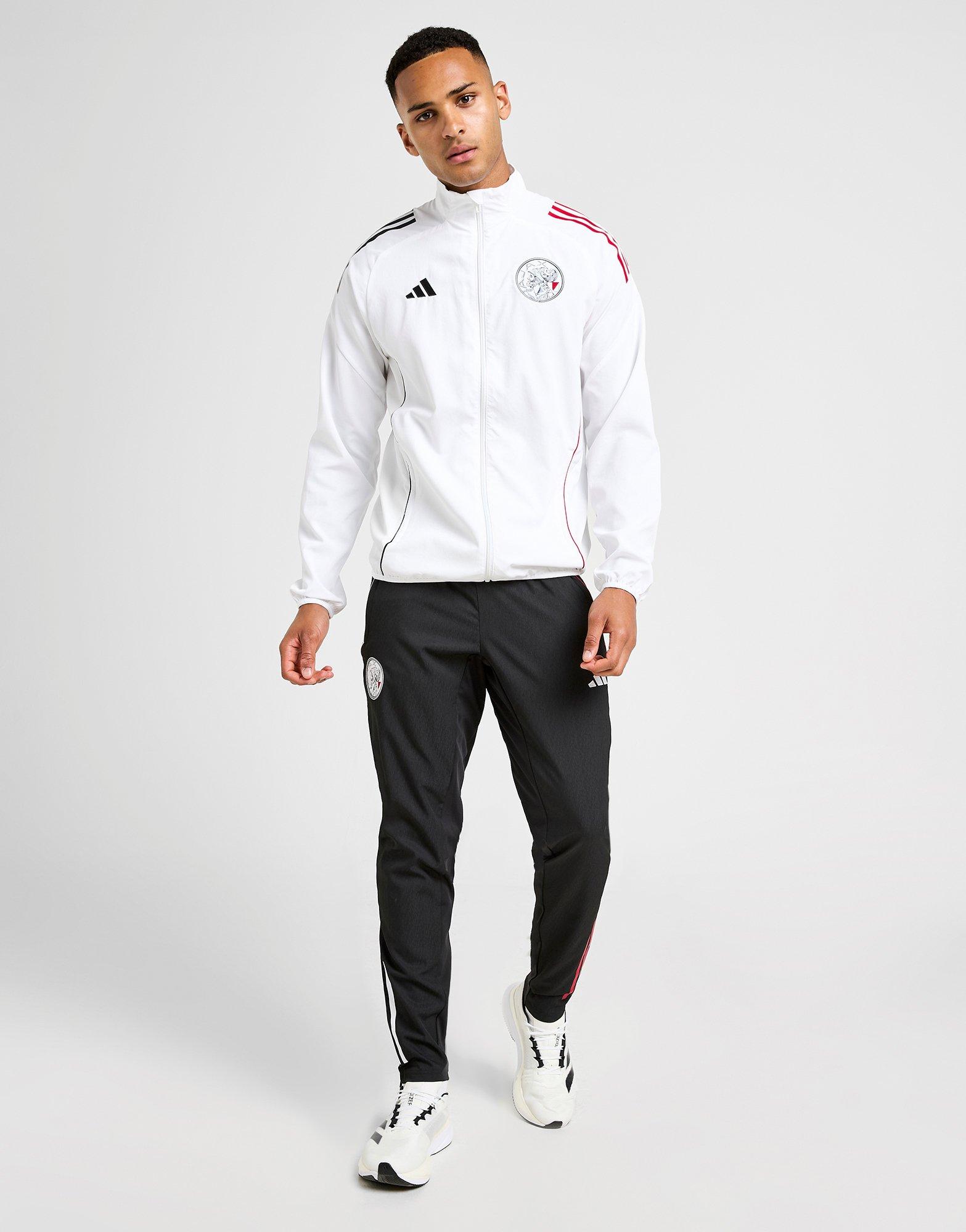 White adidas AFC Ajax Pre Match Jacket - JD Sports Singapore