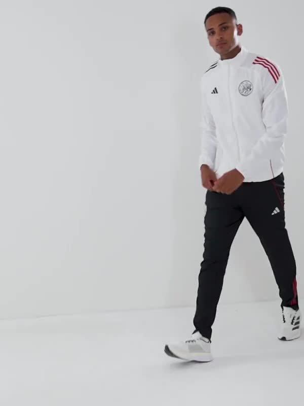 White adidas AFC Ajax Pre Match Jacket - JD Sports Singapore