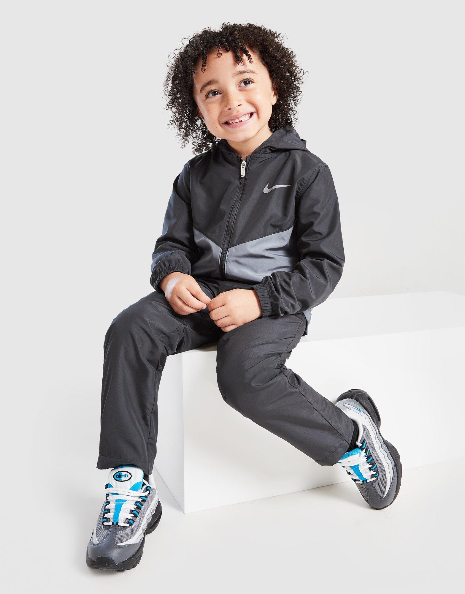 Grey Nike Miler Woven Tracksuit Children - JD Sports Singapore