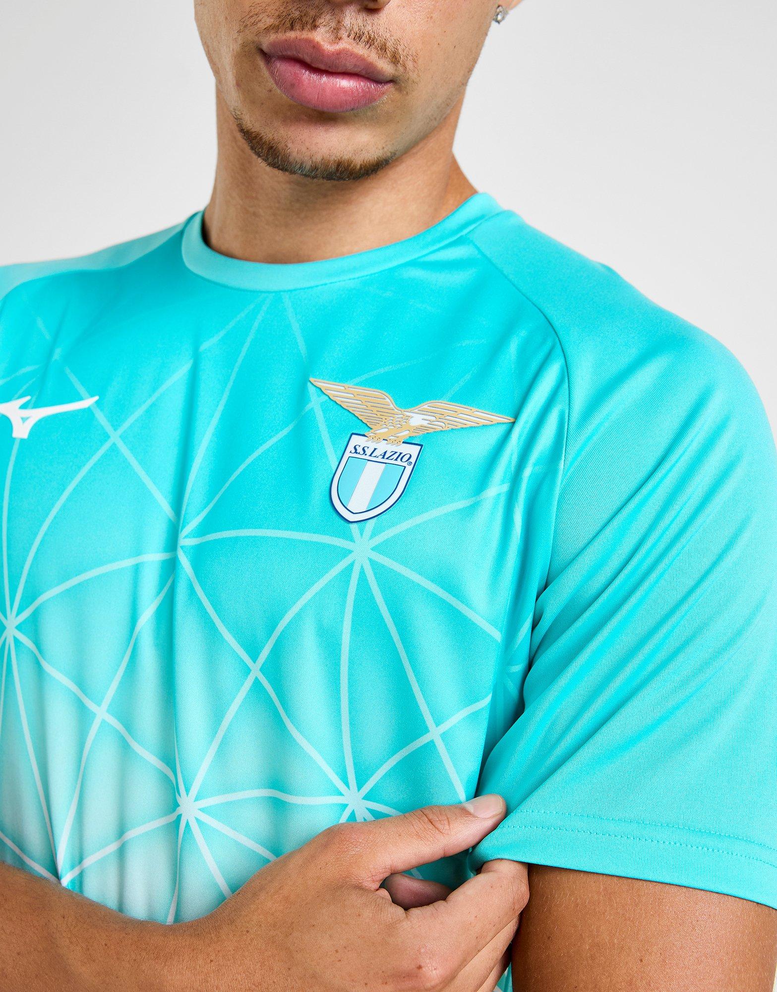Blue Mizuno S.S. Lazio Pre Match Shirt - JD Sports Singapore