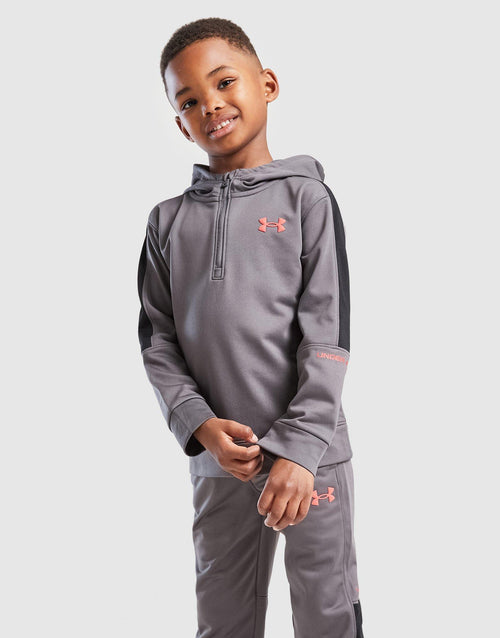 Poly Colour Block 1/4 Zip Tracksuit Children's