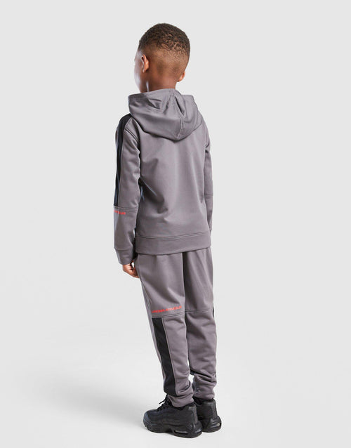 Poly Colour Block 1/4 Zip Tracksuit Children's