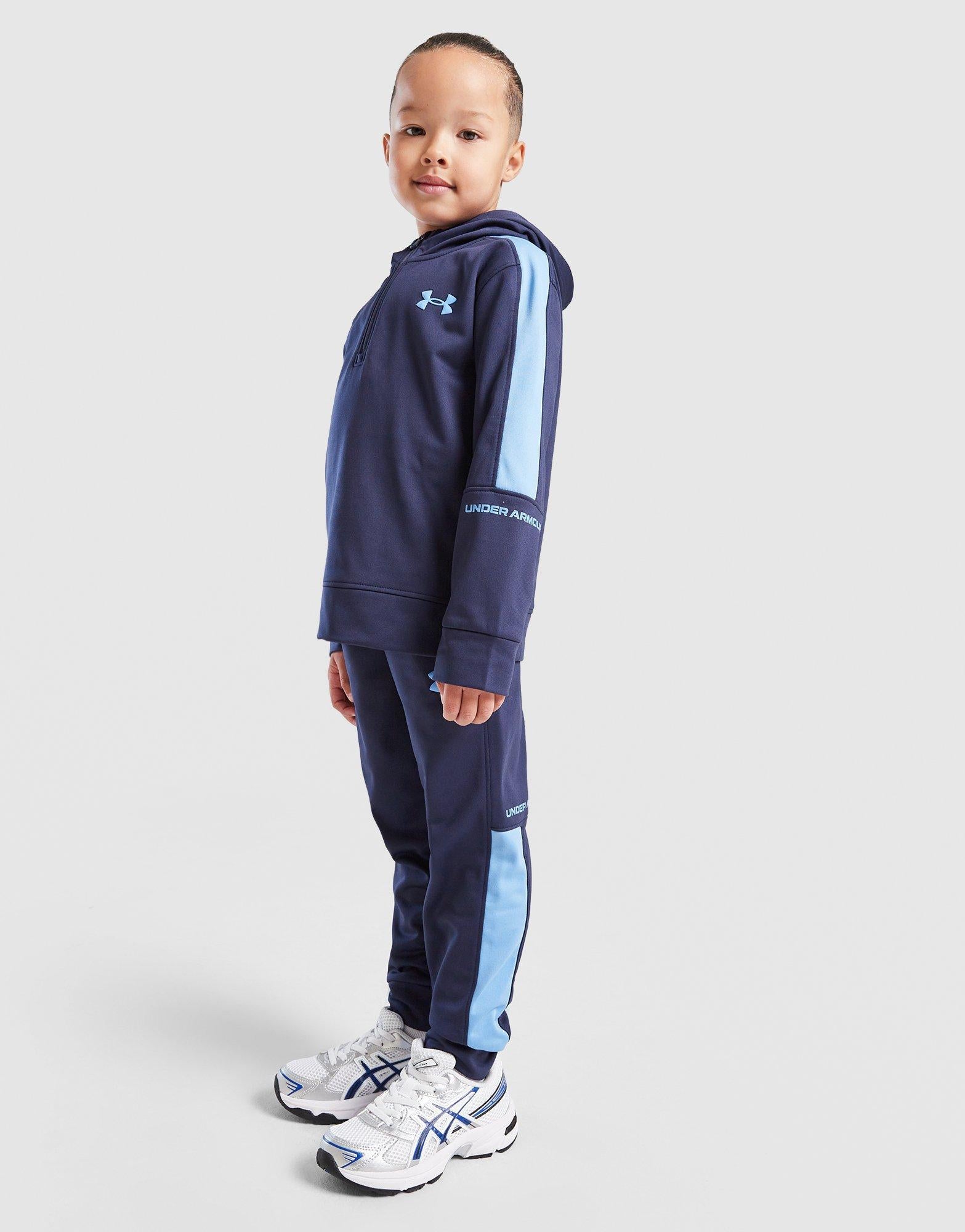 Poly Colour Block 1/4 Zip Tracksuit Children's