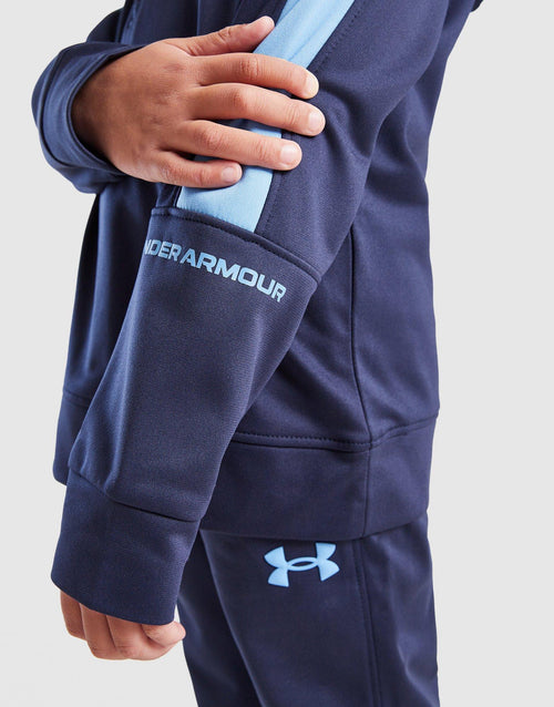 Poly Colour Block 1/4 Zip Tracksuit Children's