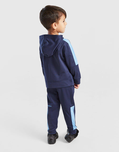 Poly Colour Block 1/4 Zip Tracksuit Infant