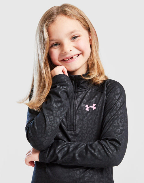 Girls' Leopard Shine 1/4 Zip/Leggings Set Children