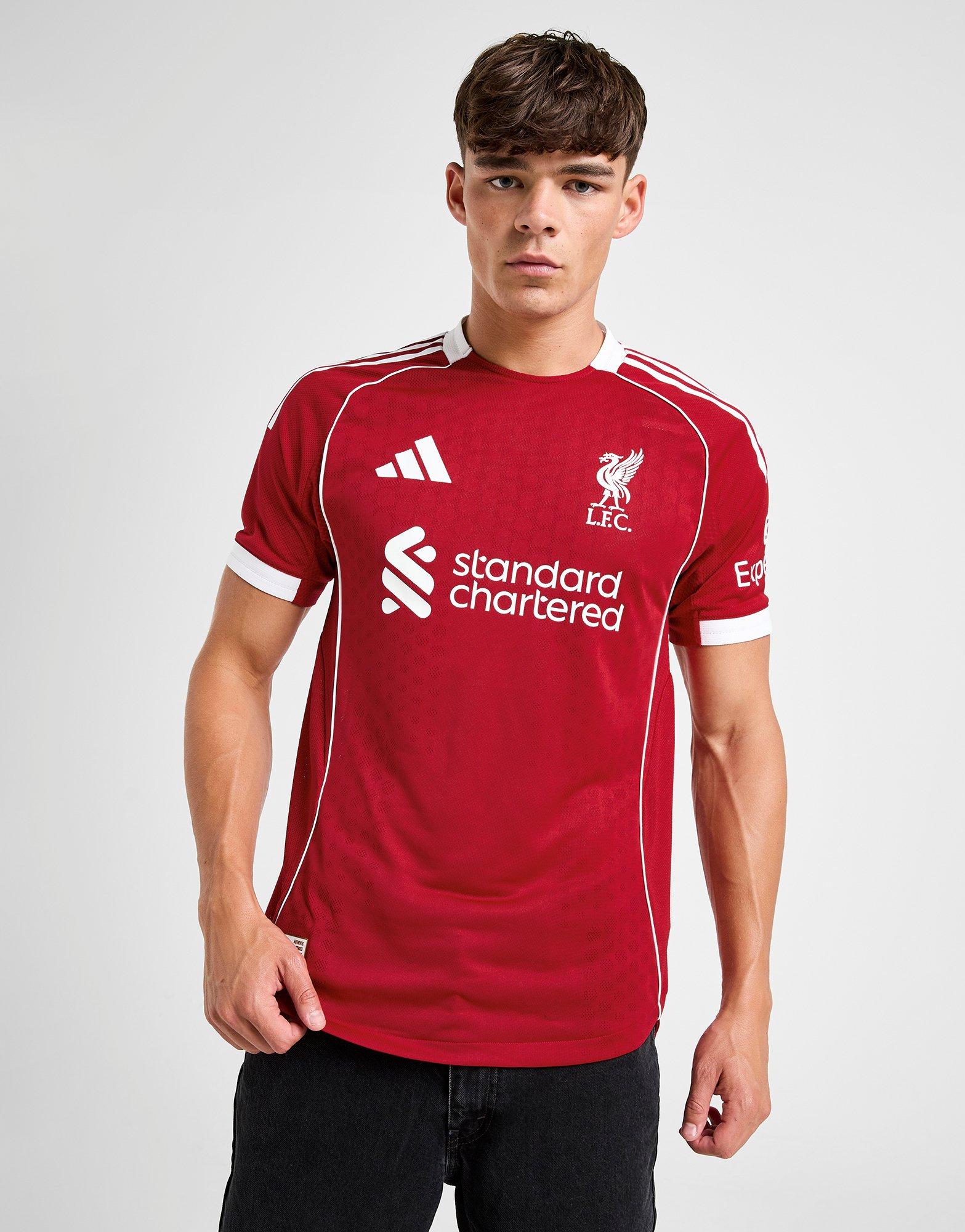 Red adidas Liverpool FC 2025/26 Match Home Shirt - JD Sports Singapore