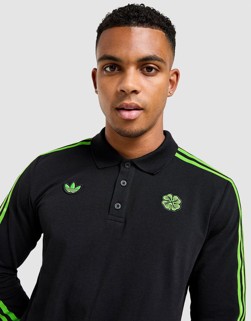 Celtic Icons Long Sleeve Polo Shirt