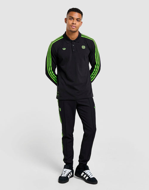 Celtic Icons Long Sleeve Polo Shirt