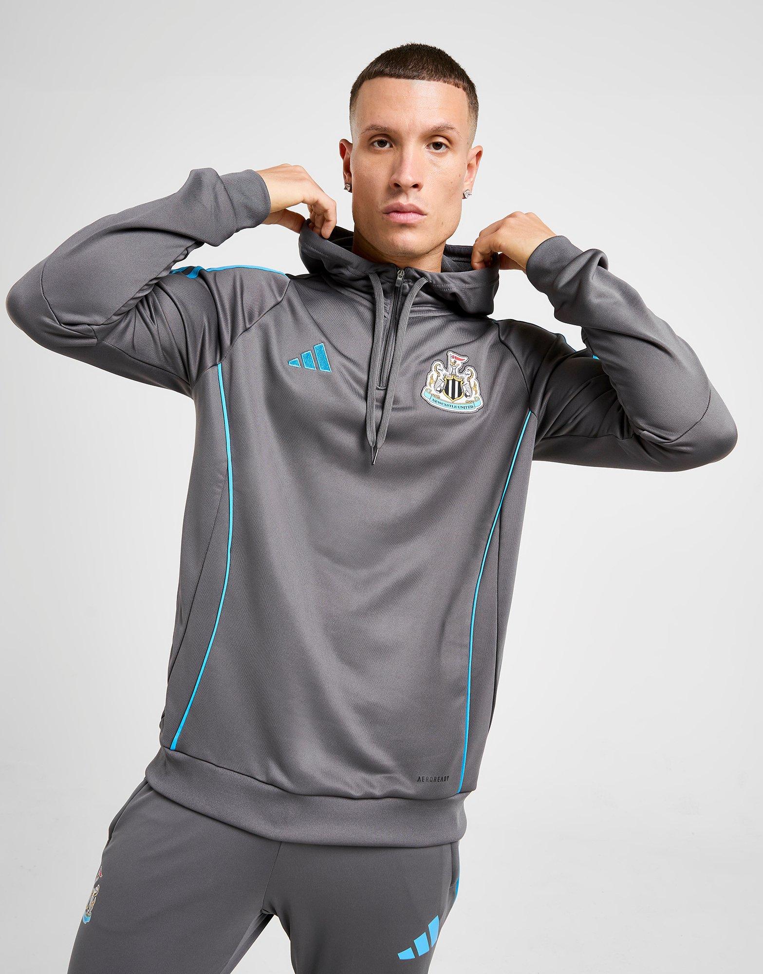 Grey adidas Newcastle United FC Training Hoodie - JD Sports Singapore