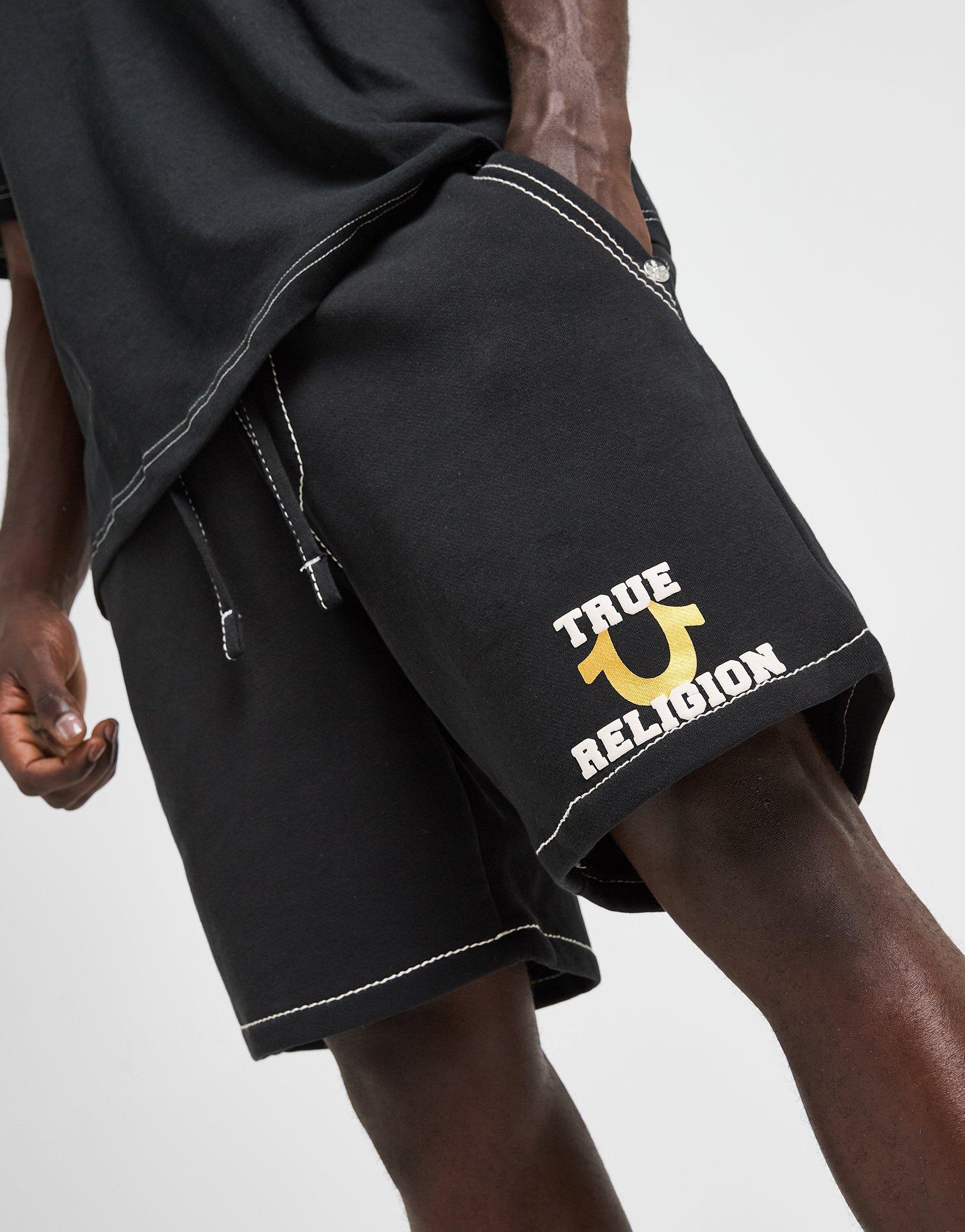 Black True Religion World Tour Big T Shorts - JD Sports Singapore