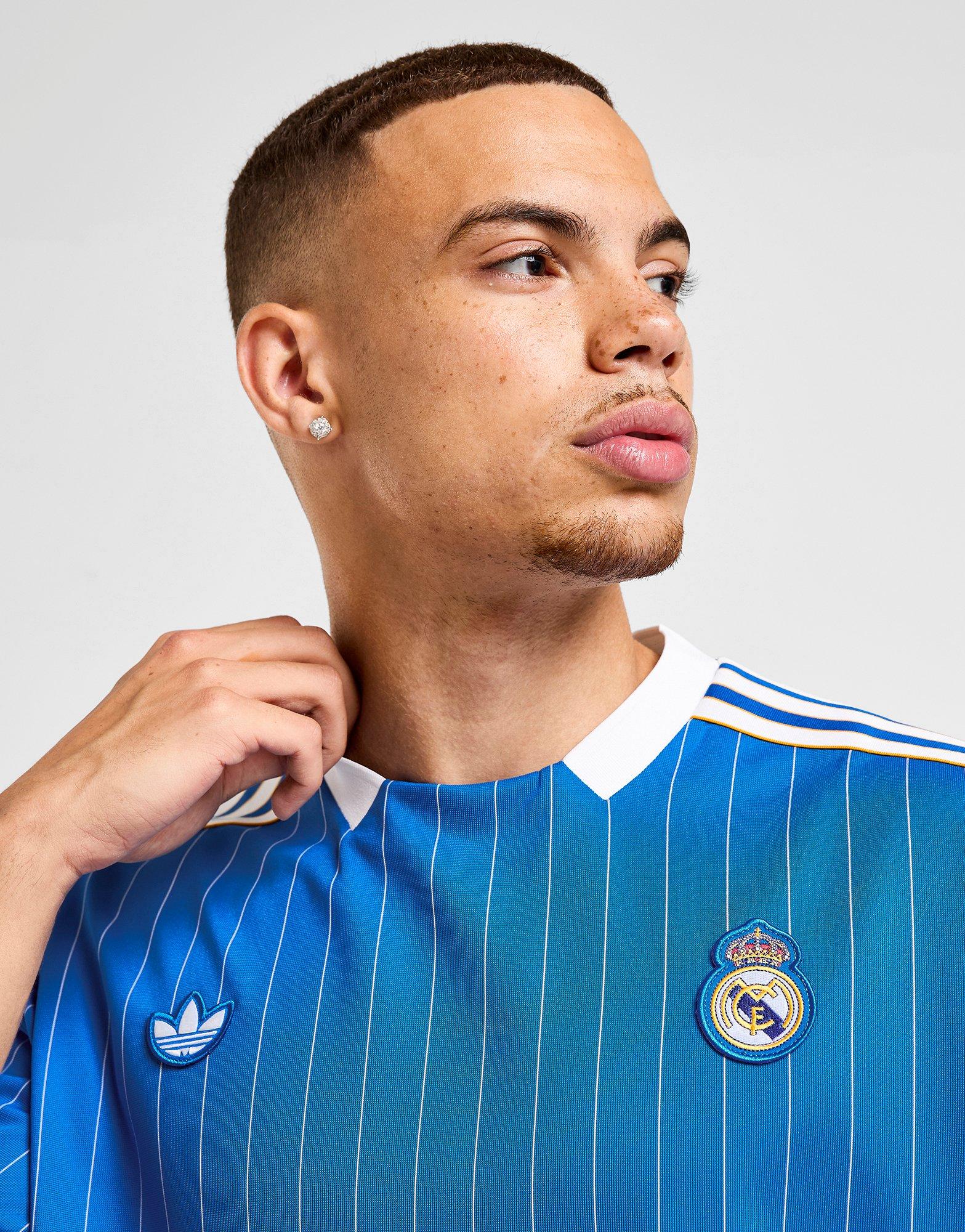 Blue adidas Real Madrid Icons Shirt - JD Sports Singapore