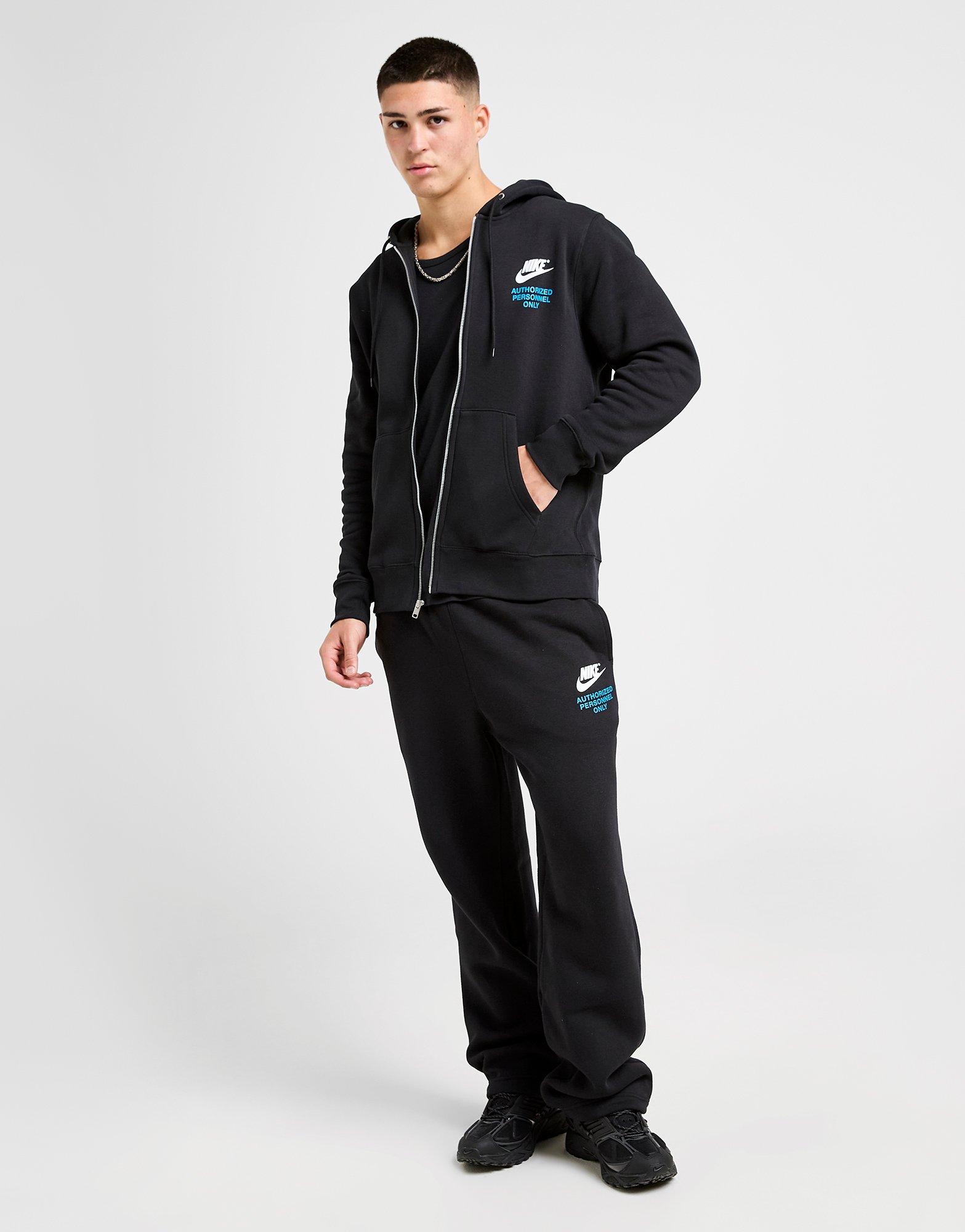 Black Nike Authorised Full Zip Hoodie - JD Sports Singapore