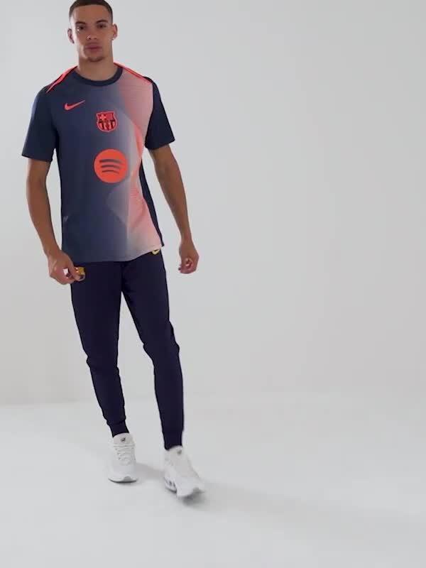 Blue Nike FC Barcelona Pre Match T-Shirt - JD Sports Singapore