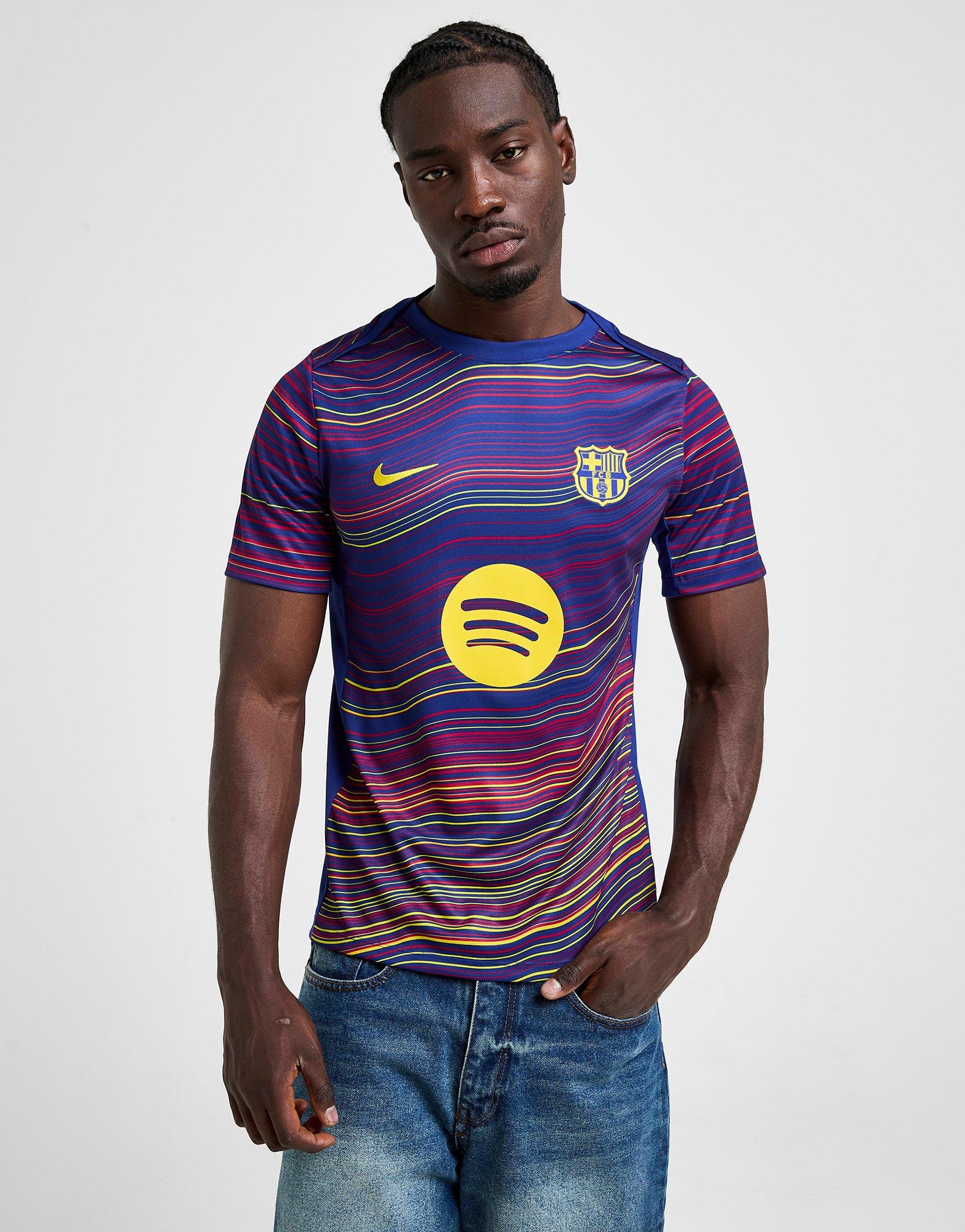 Blue Nike FC Barcelona Pre Match T-Shirt - JD Sports Singapore