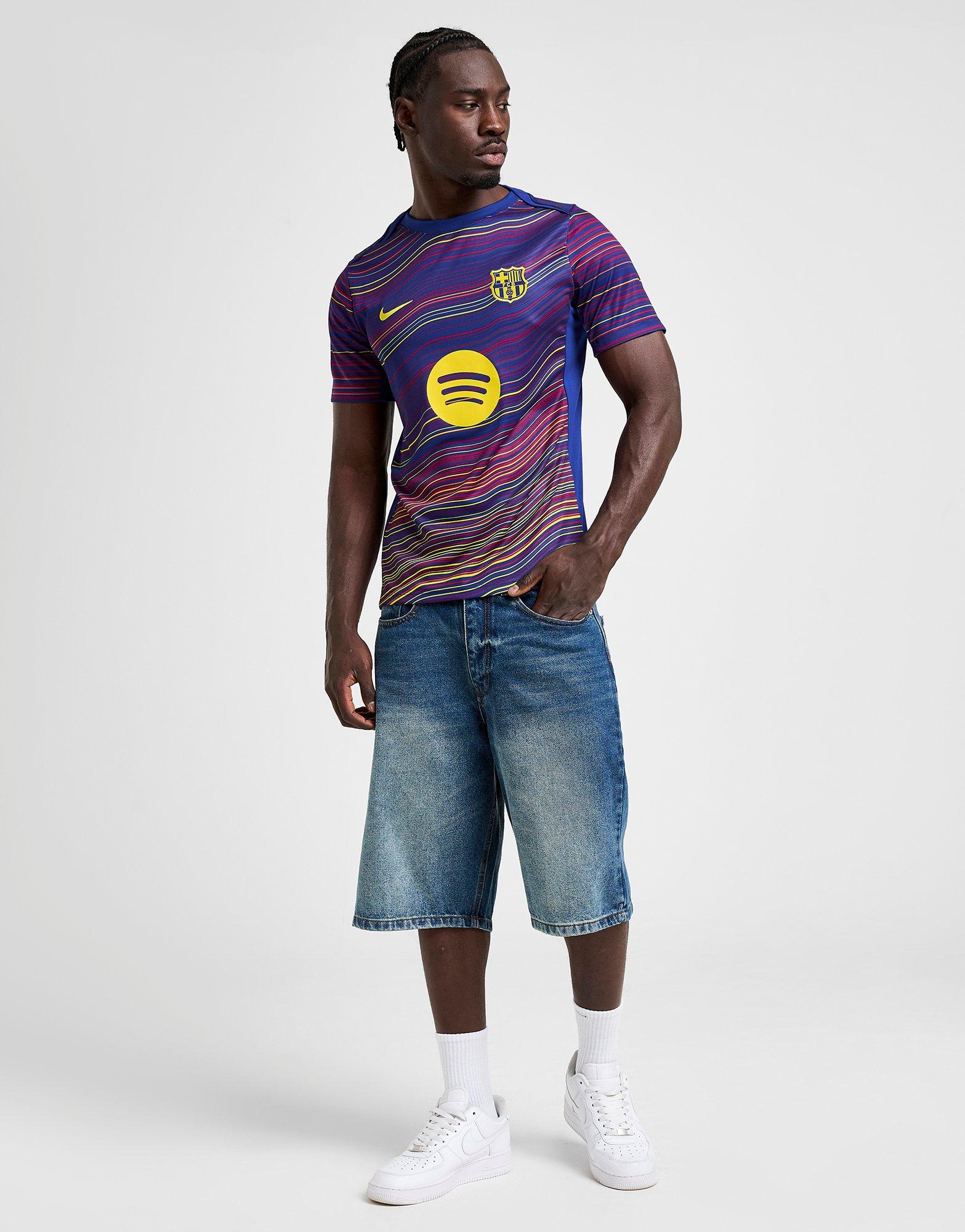 Blue Nike FC Barcelona Pre Match T-Shirt - JD Sports Singapore