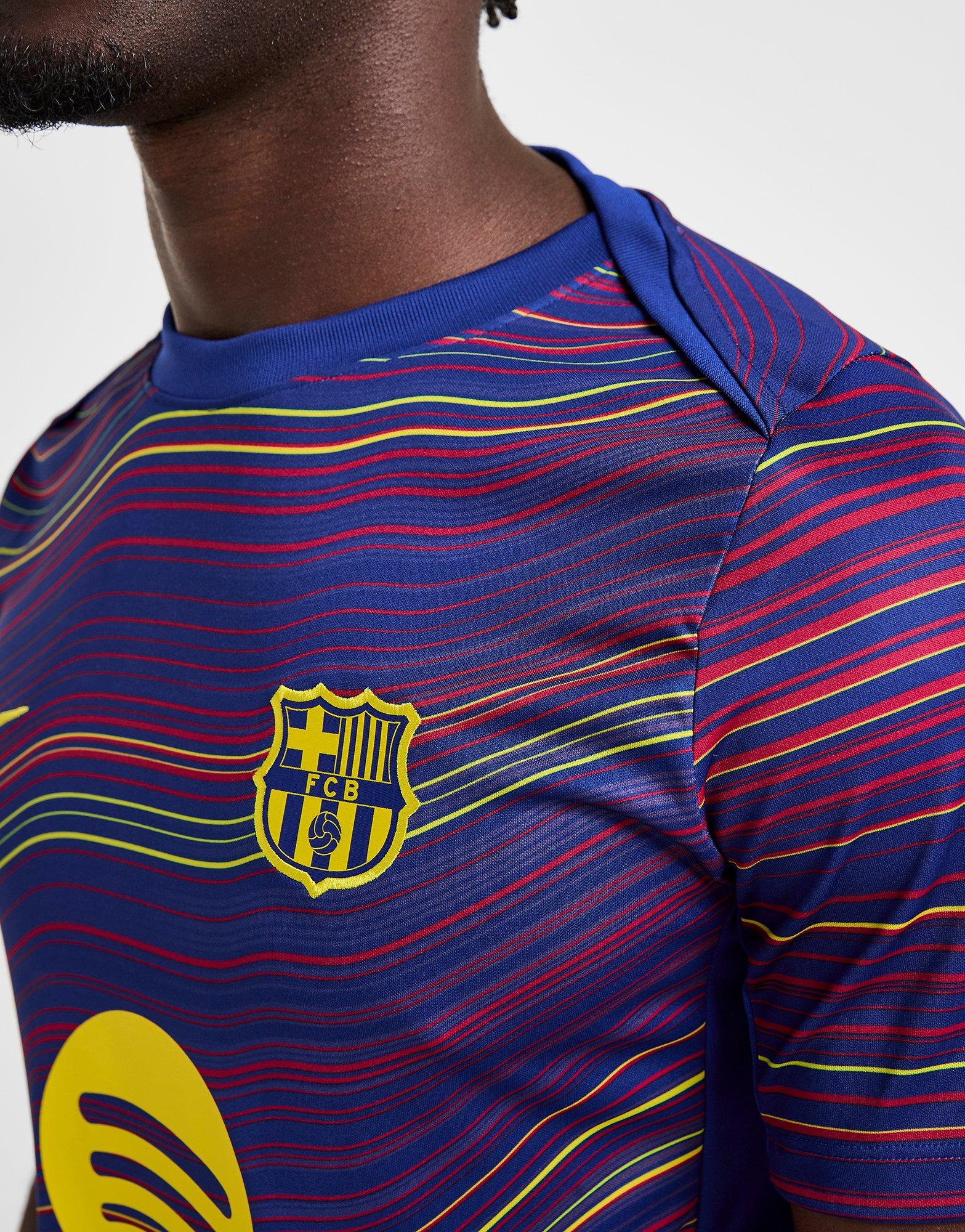 Blue Nike FC Barcelona Pre Match T-Shirt - JD Sports Singapore