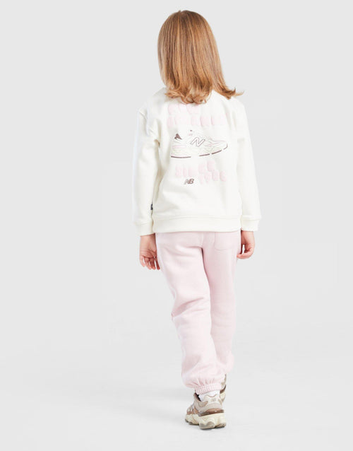 Girls' Bubble Graphic Crew Tracksuit Children