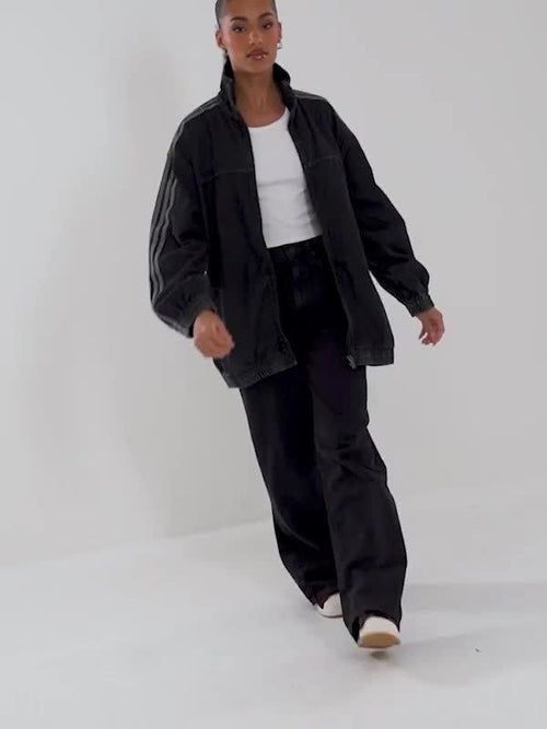 Oversized Denim Firebird Track Top