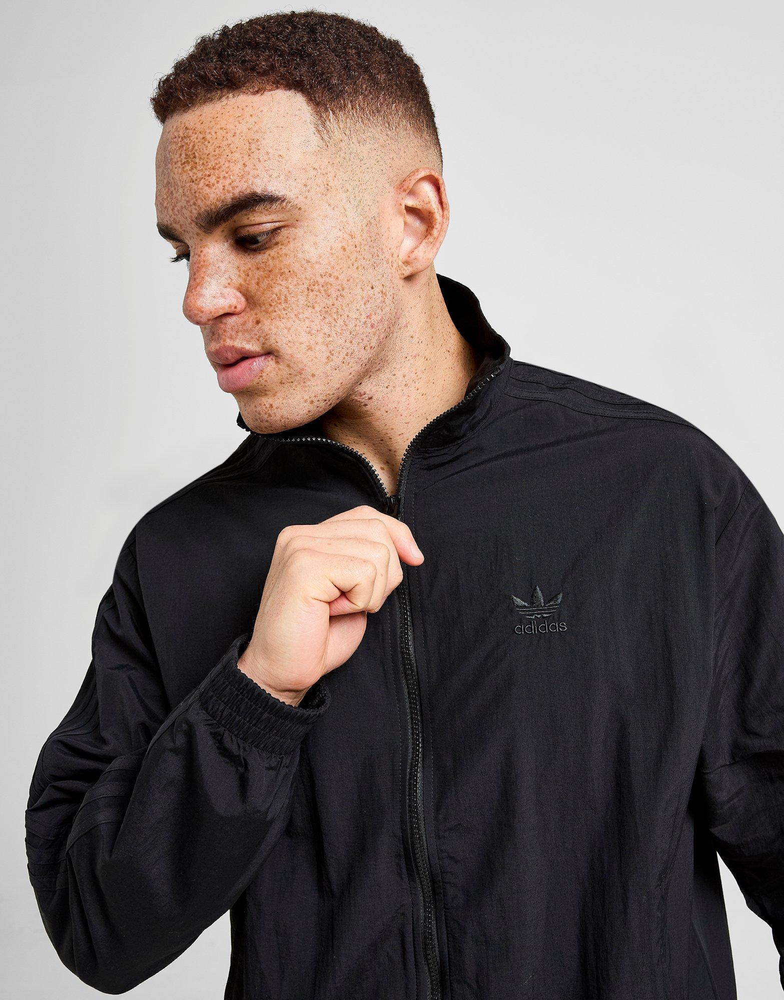 Black adidas Woven Firebird Track Top - JD Sports Singapore
