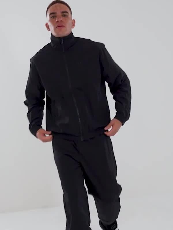 Black adidas Woven Firebird Track Top - JD Sports Singapore
