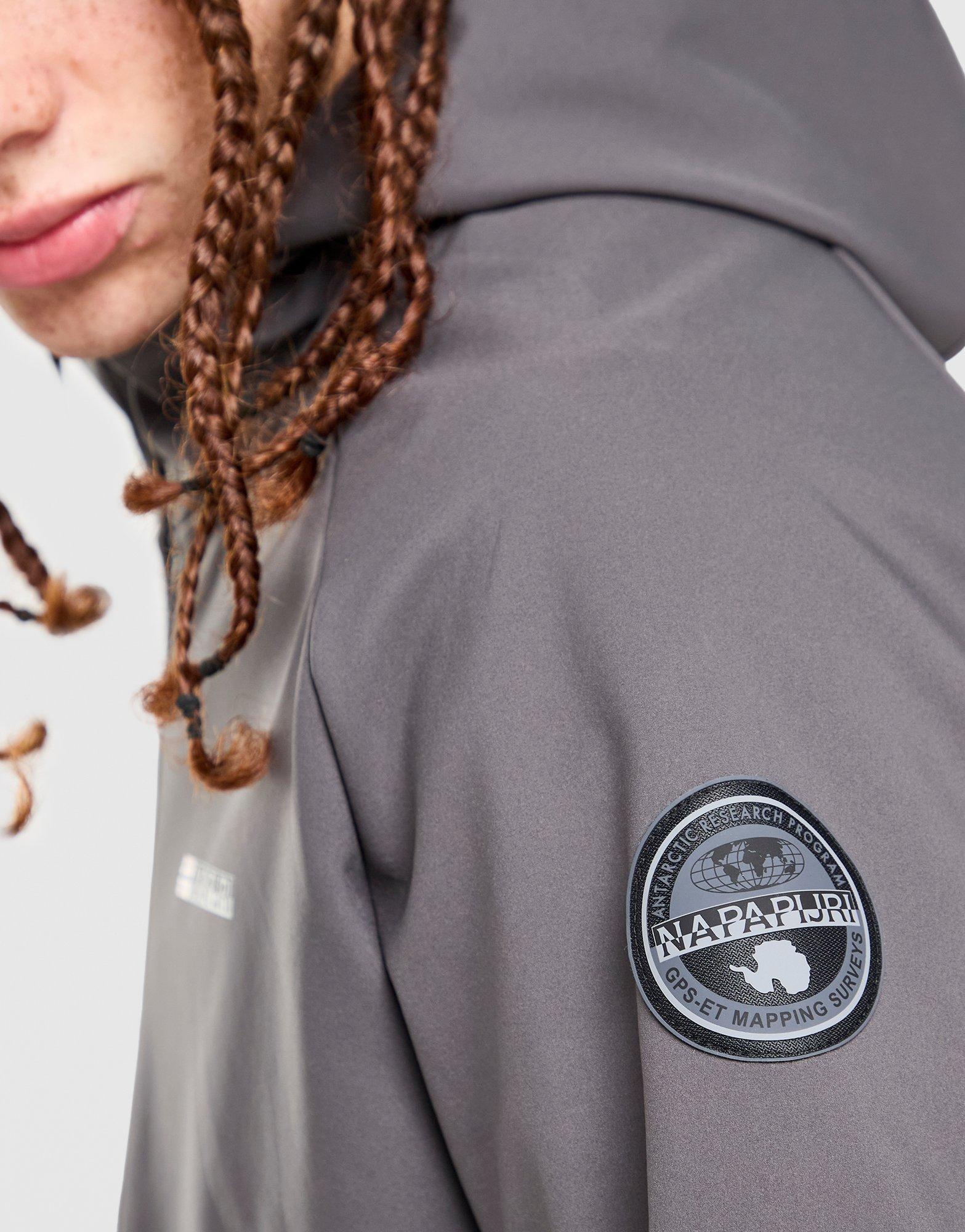 Grey Napapijri Softshell Waterproof Jacket - JD Sports Singapore