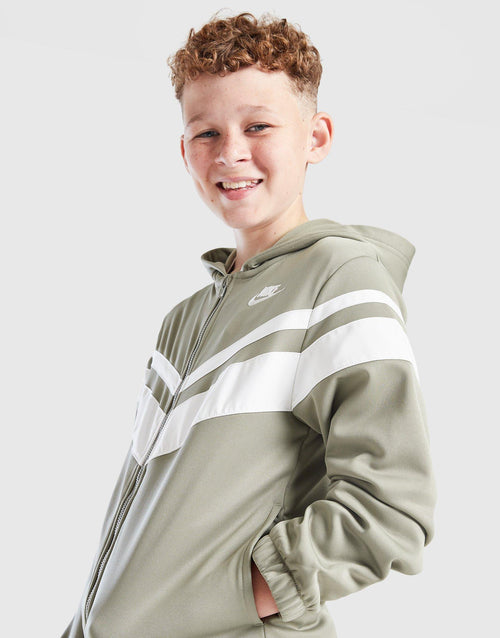 Mixed Full Zip Tracksuit Junior