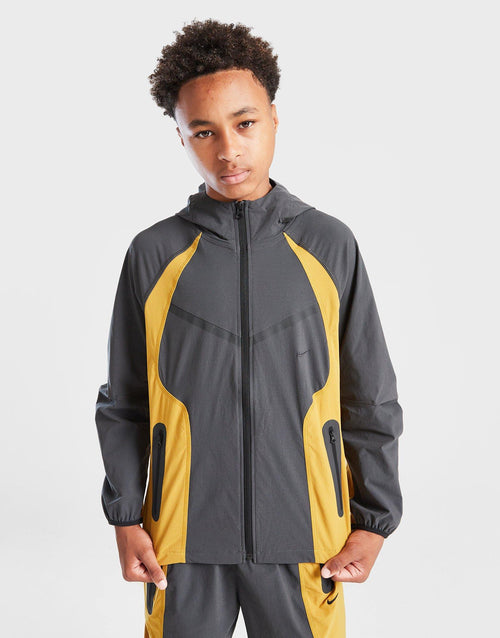 Tech Woven Full Zip Colour Block Jacket Junior