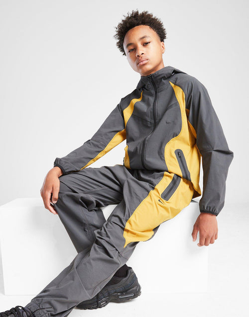 Tech Colour Block Woven Track Pants Junior